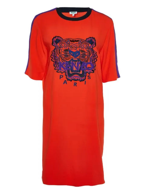 Kenzo Pre-Owned tiger-embroidered T-shirt dress