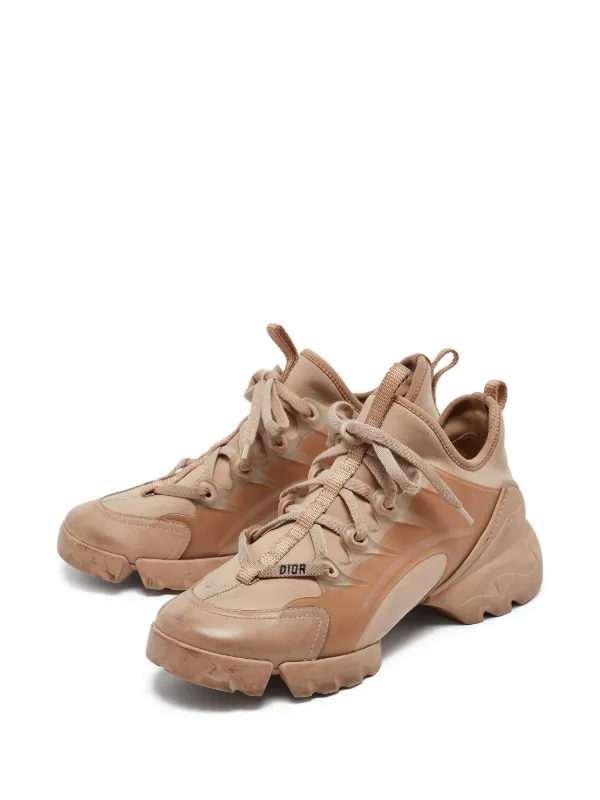 Christian Dior Pre-Owned Leather lace-up Sneakers | Neutrals