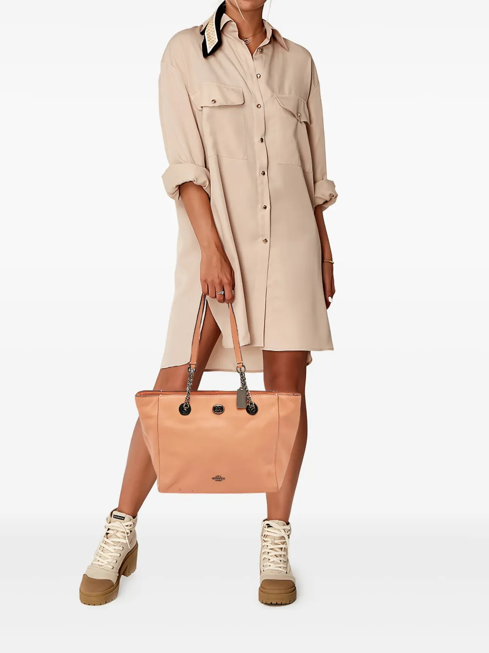 Coach Vintage sac cabas pre-owned Turnlock en cuir | Image 2