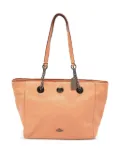 Coach Vintage pre-owned Turnlock leather tote bag - Orange