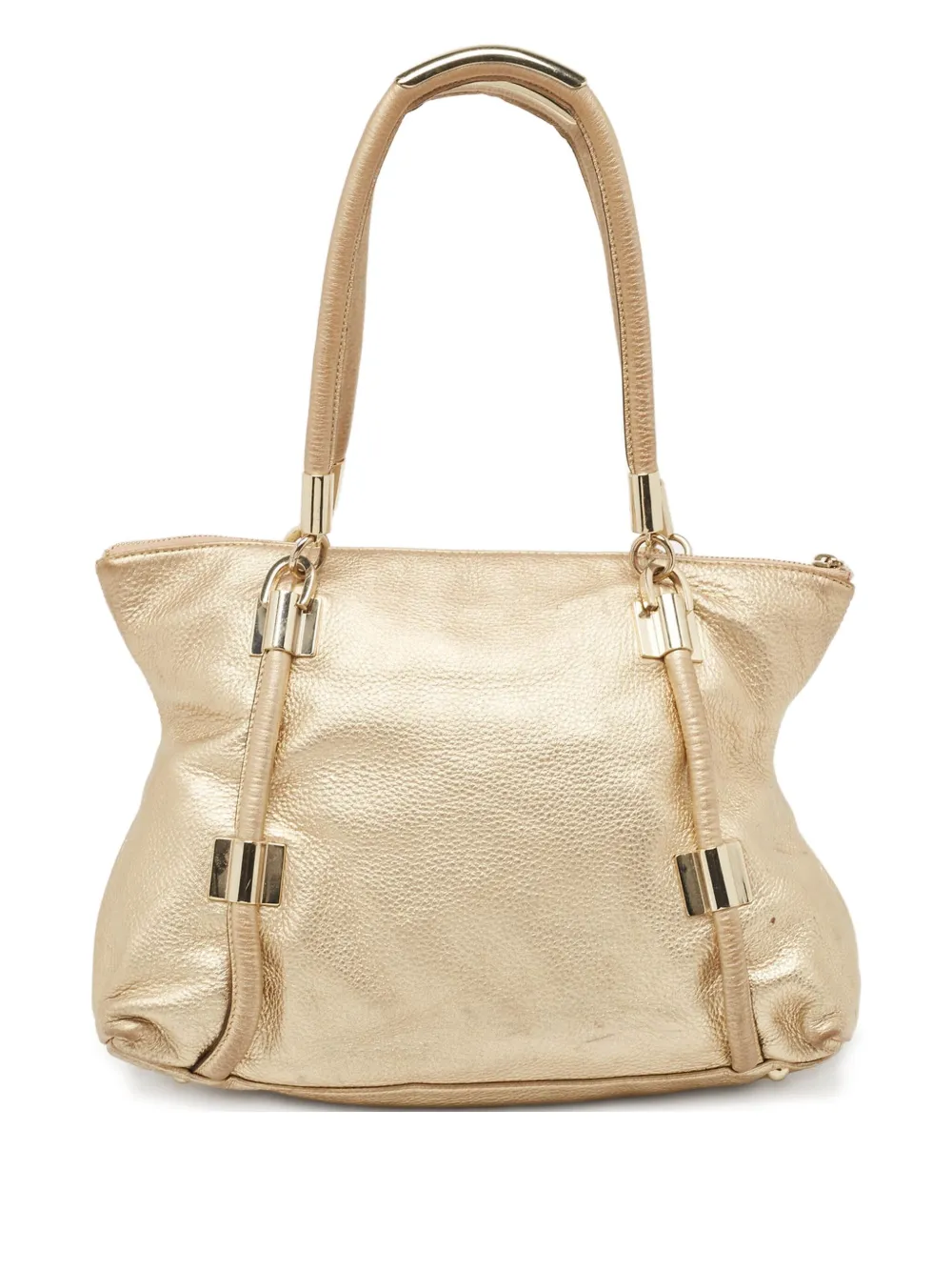DKNY Vintage metallic-effect leather shoulder bag | Gold | Image 1
