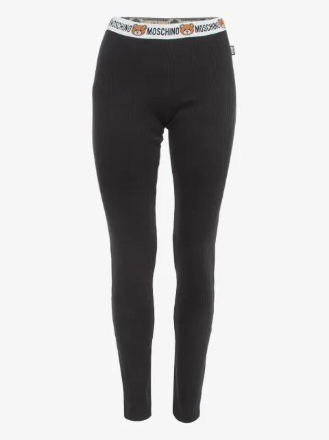 Moschino Pre-Owned leggins con logo en la pretina