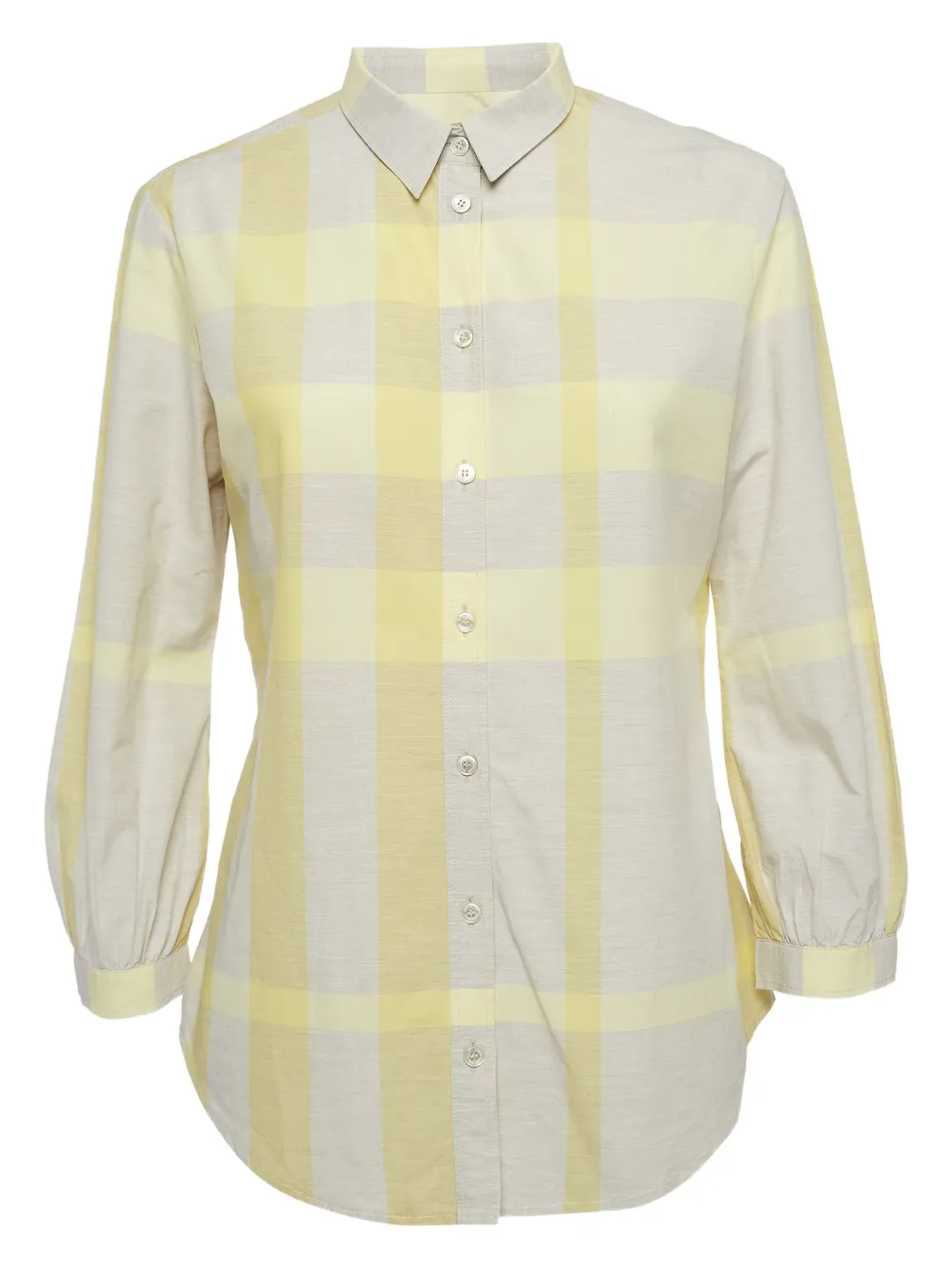Burberry Pre-Owned checked shirt | Yellow | Image 1