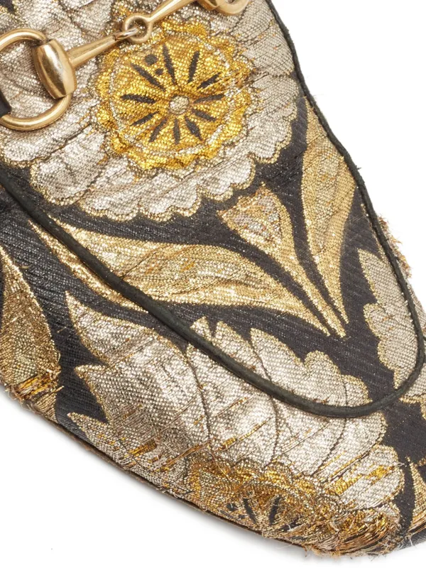 Gucci Pre-Owned Princetown Mules Gold FARFETCH JO