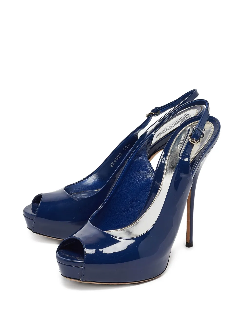 Gucci Pre-Owned 120 mm Sofia sandalen - Blauw