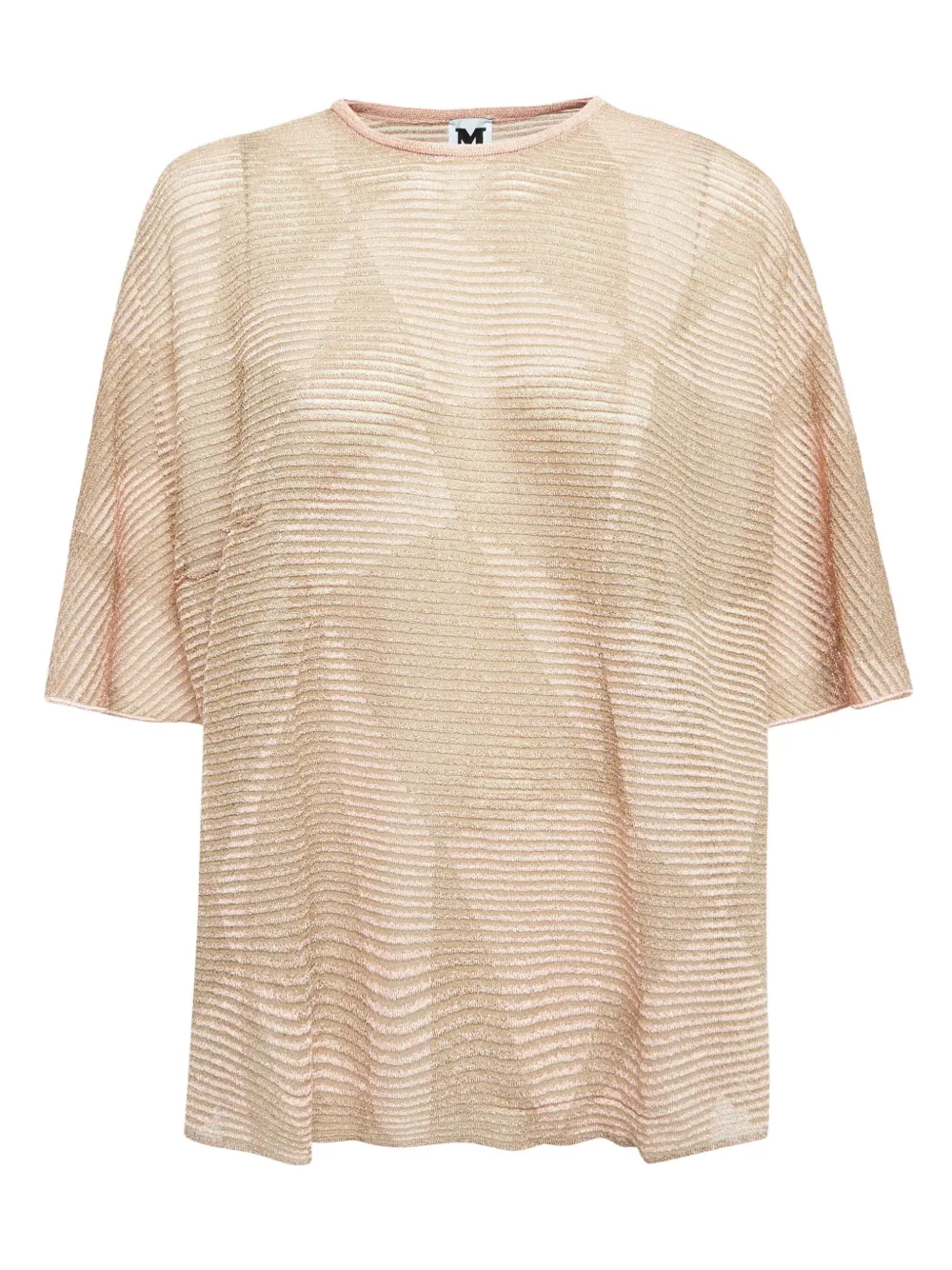 Missoni Pre-Owned metallic-threading t-shirt | Neutrals | Image 1