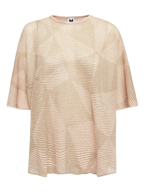 Missoni Pre-Owned playera con hilos metalizados