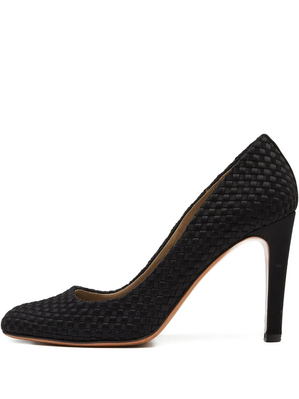Pre-owned Valentino Garavani 100mm Woven Leather Pumps