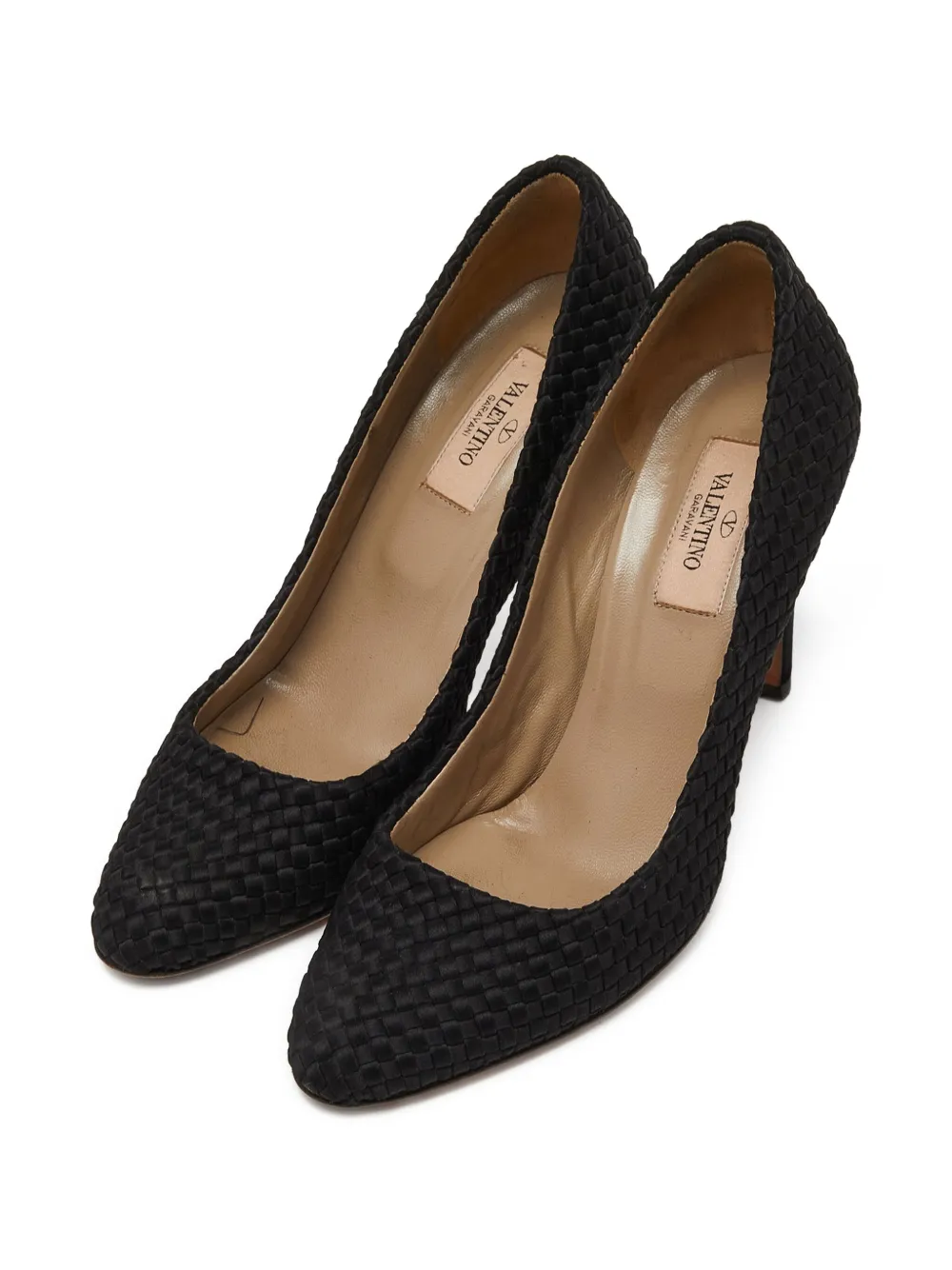 Valentino Garavani Pre-Owned 100mm woven leather pumps | Heeled Pumps | Image 2