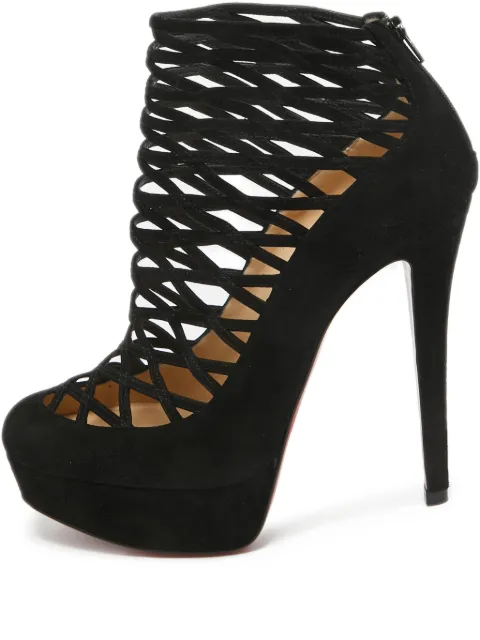 Christian Louboutin Pre-Owned zapatillas con tiras y tacón de 100mm