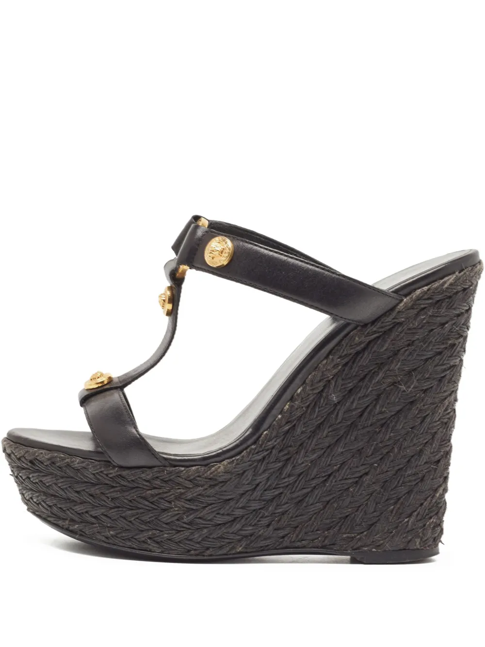 Pre-owned Versace 130mm Leather Heeled Sandals