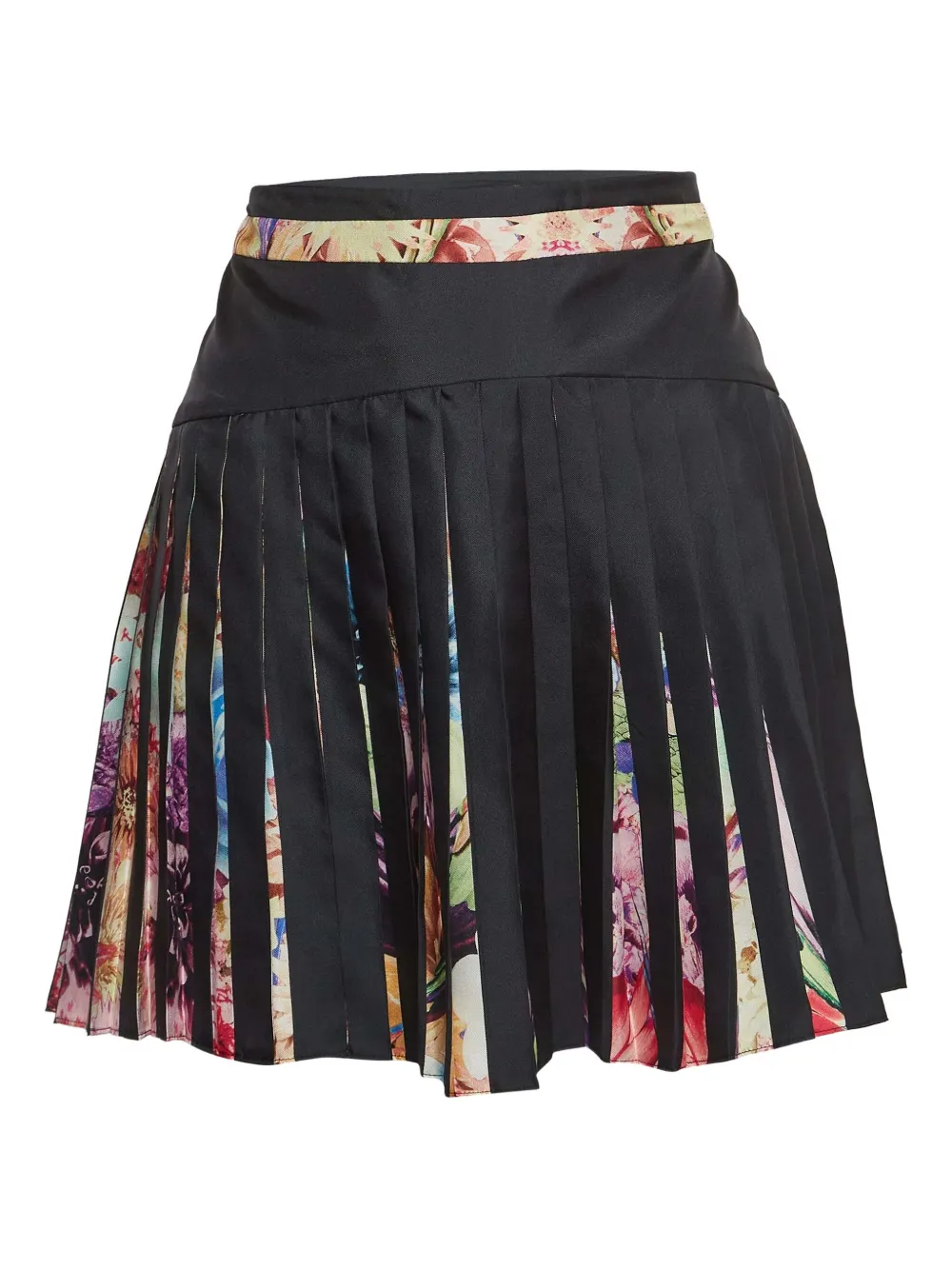 Roberto Cavalli Vintage Pre-owned pleated floral-panel skirt | Image 2