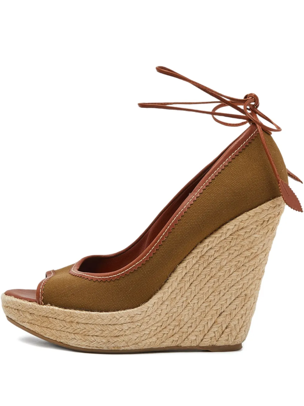 Sergio Rossi Vintage espadrille wedge sandals | Brown | Image 1