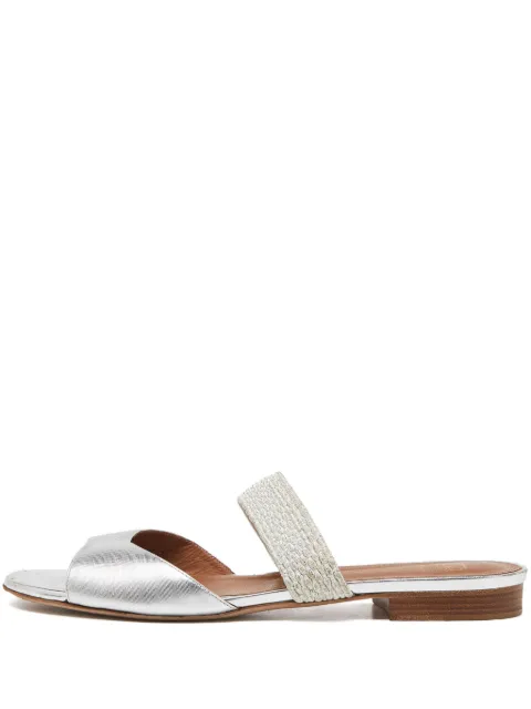 Malone Souliers sandalias metalizadas