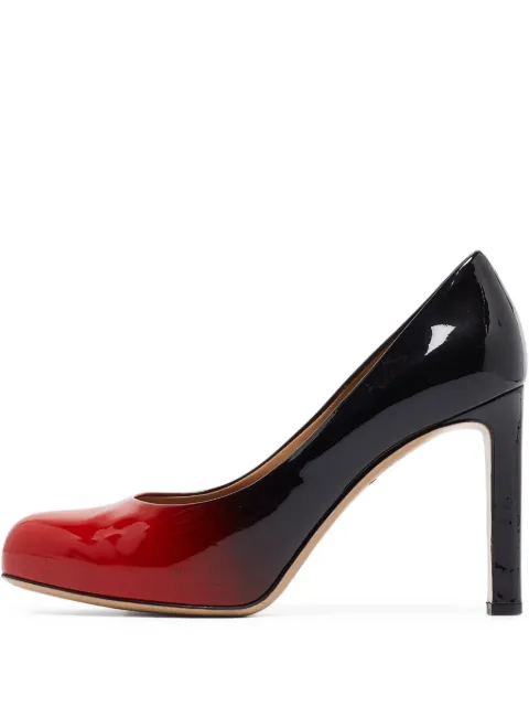 Ferragamo Pre-Owned 100mm patent-finish heeled pumps 