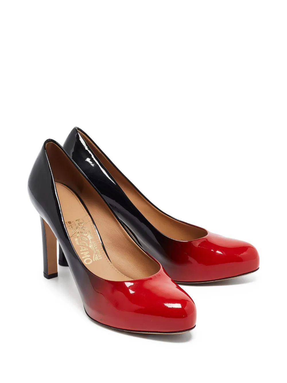 Ferragamo Pre-Owned 100mm patent-finish heeled pumps | Image 2