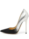 Jimmy Choo Pre-Owned metallic leather stiletto heels - Black