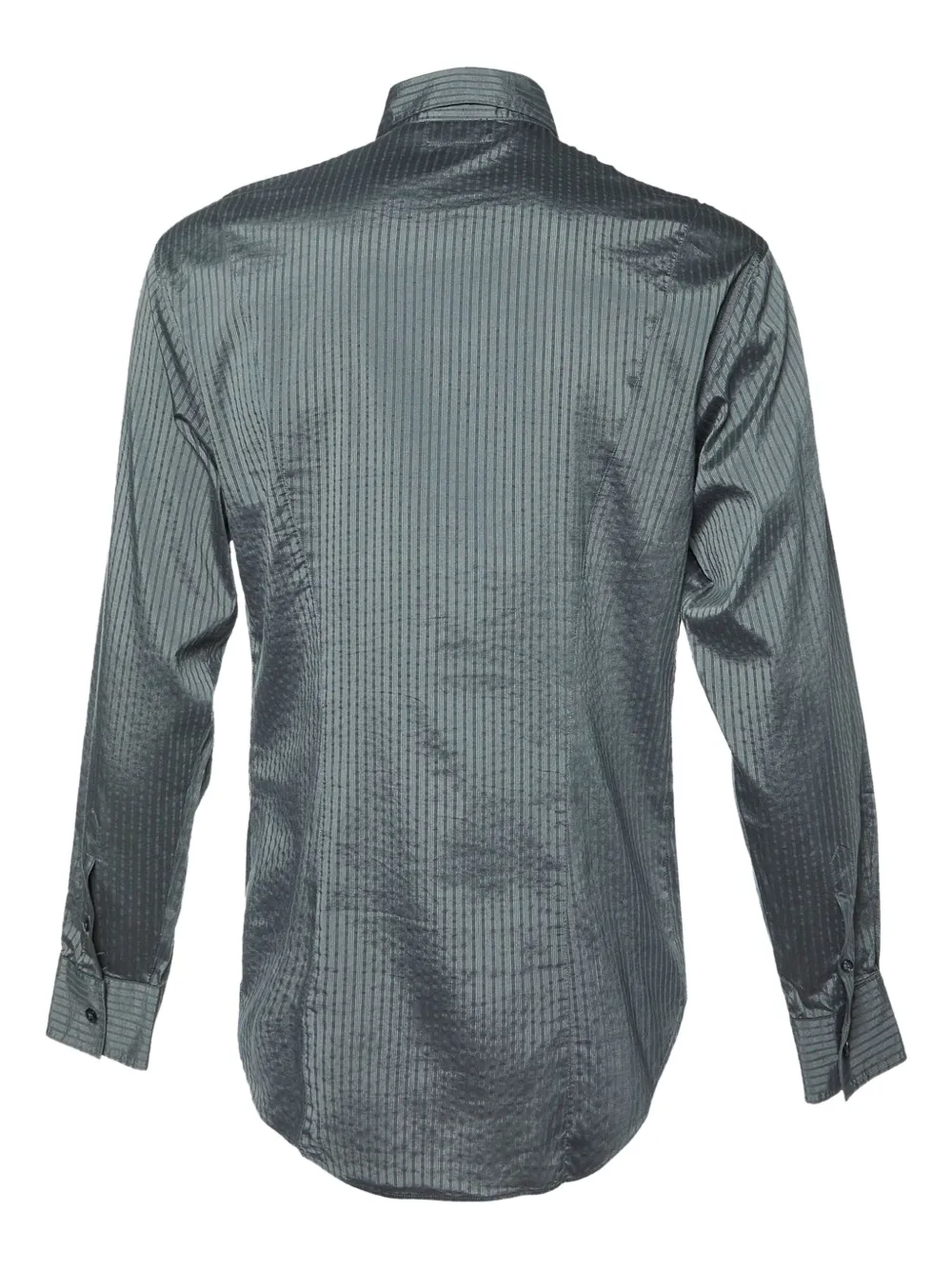 Emporio Armani Pre-Owned pinstripe long-sleeve shirt | Image 2