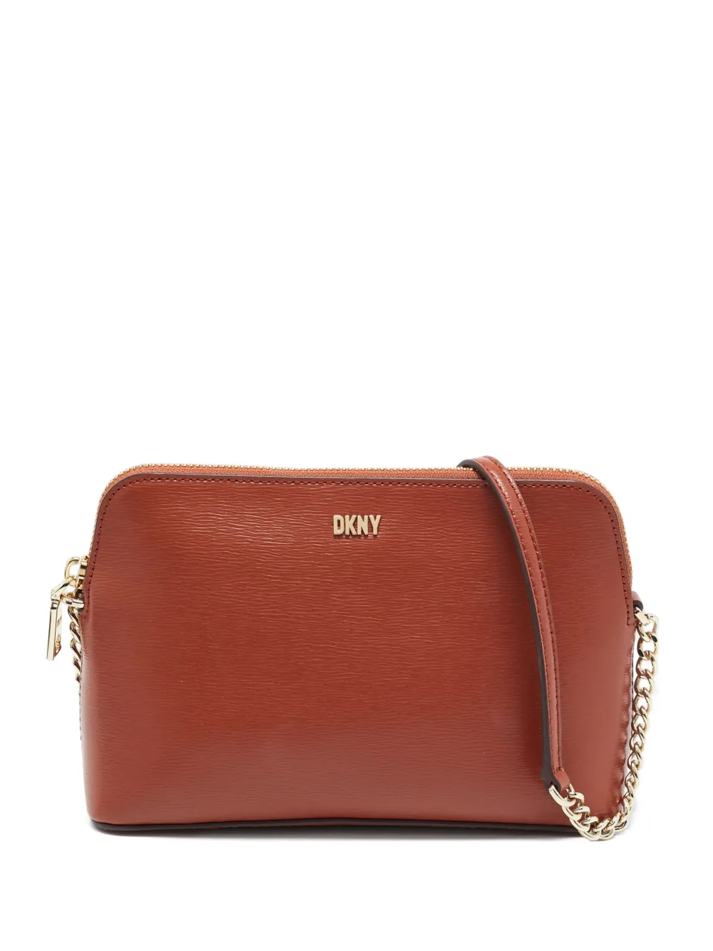 DKNY Vintage pre-owned Bryant Dome leather cross body bag | Brown | Image 1