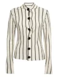 Balenciaga Pre-Owned striped button-up cardigan - Neutrals