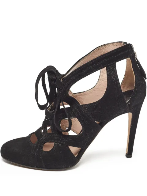 Miu Miu Pre-Owned 100mm cut-out pumps