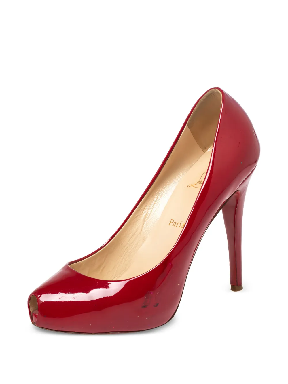 Christian Louboutin Pre-Owned 120 mm lakleren pumps - Rood