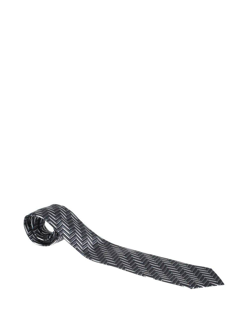 zigzag-pattern tie