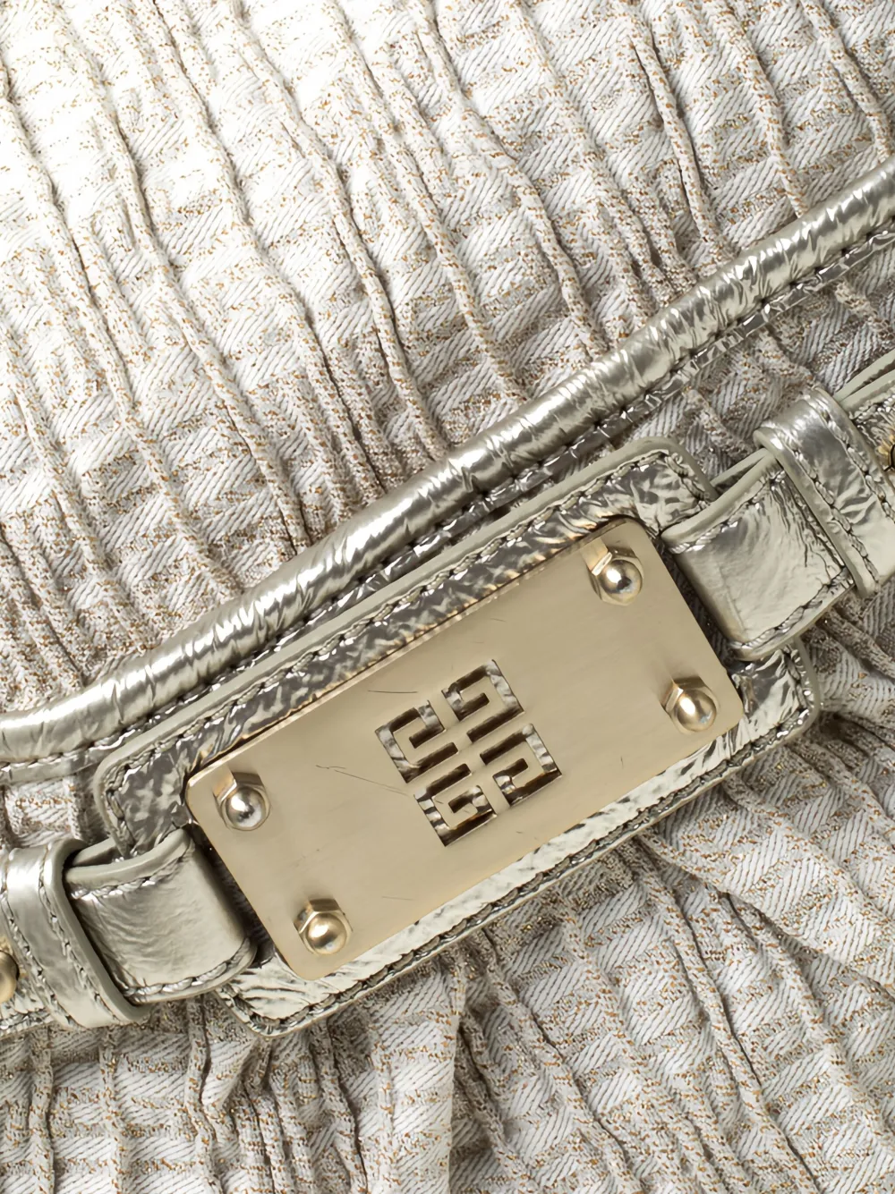 Pre-owned Givenchy Shimmering Canvas Tote Bag