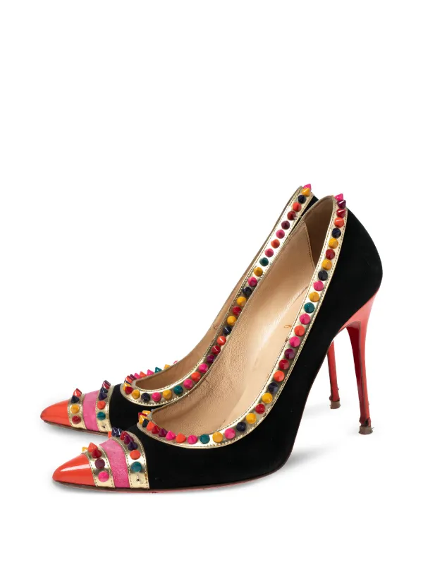 Christian Louboutin Pre-Owned スパイクスタッズ パンプス 105mm 