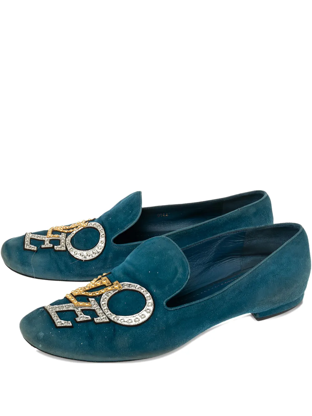 Louis Vuitton Pre-Owned suede loafers - Blu