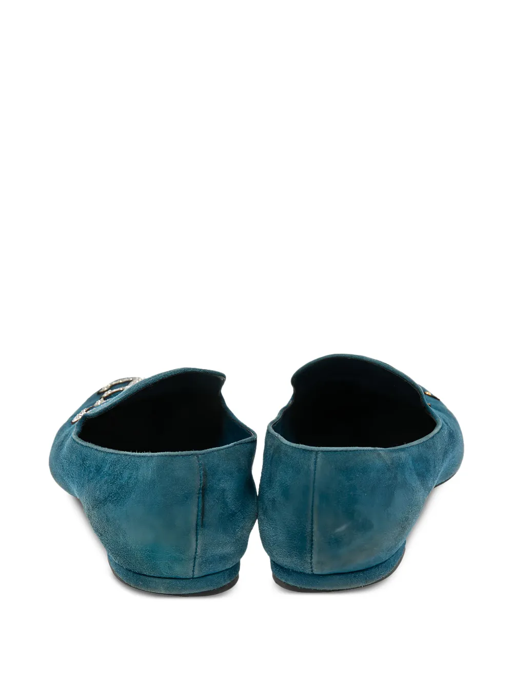 Louis Vuitton Pre-Owned Suède loafers - Blauw