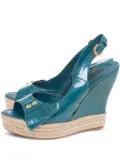 Louis Vuitton Pre-Owned 120mm leather sandals - Blue