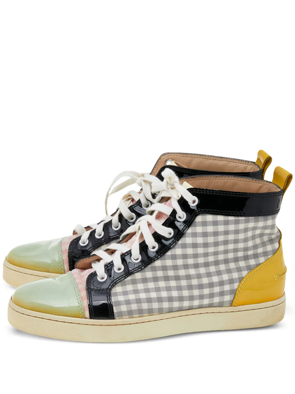 Christian Louboutin Pre-Owned panelled sneakers - ブラック Christian Louboutin Pre-Owned panelled sneakers - ブラック