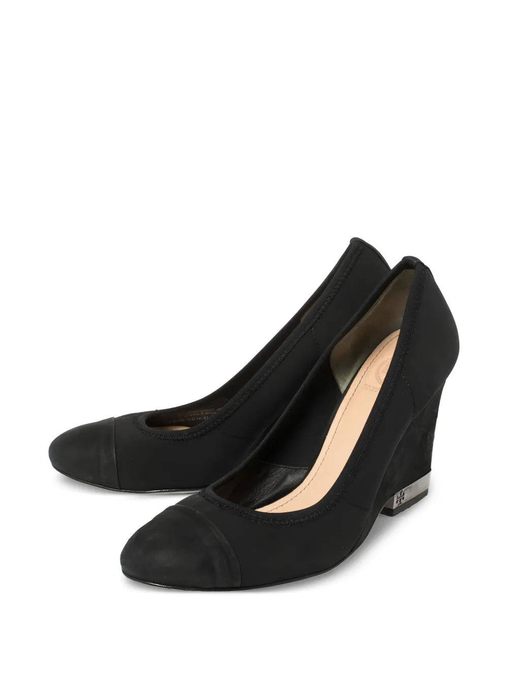 Tory Burch Pre-owned 90 mm pumps met sleehak - Zwart