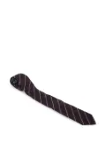 BOSS striped silk tie - Black