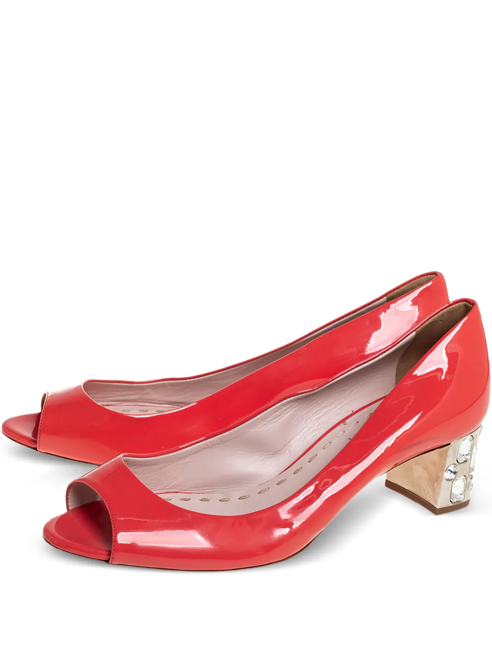 2024 50mm crystal-embellished pumps