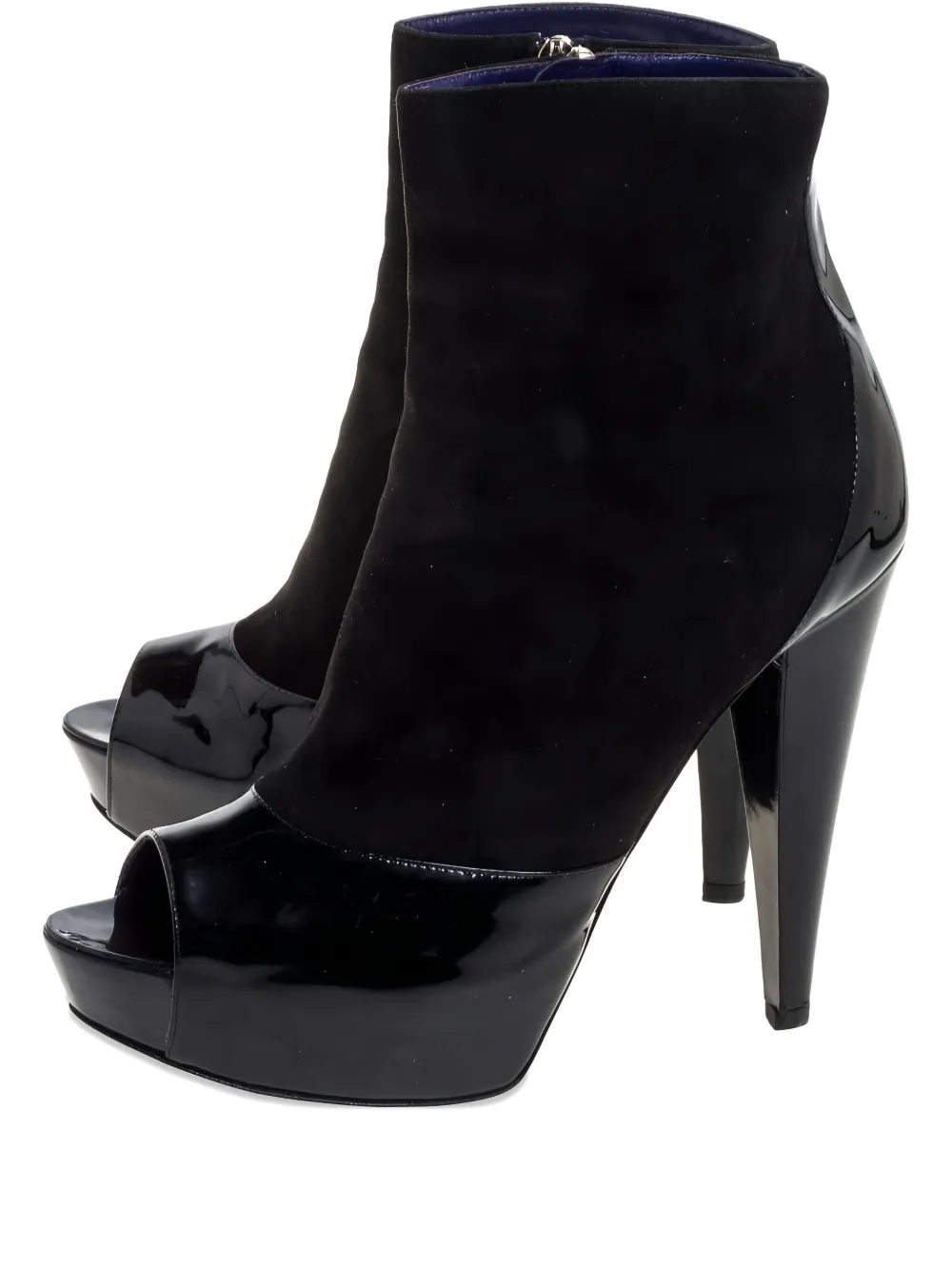 Pre-owned 135mm suede boots