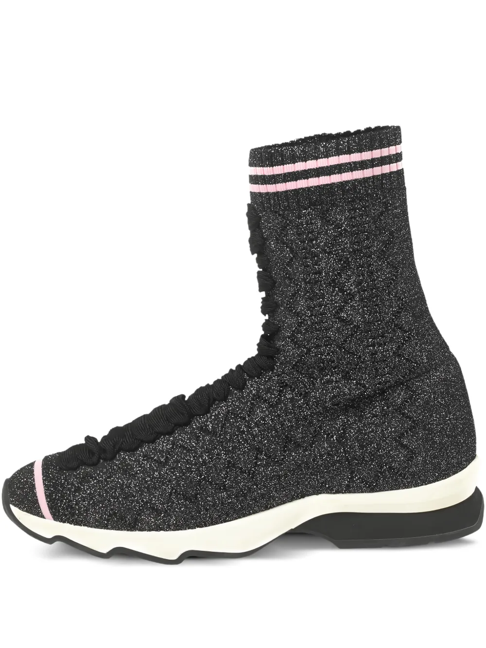Fendi Pre-Owned sock-style knitted sneakers | Black | Image 1