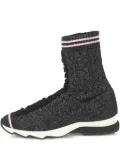 Fendi Pre-Owned sock-style knitted sneakers - Black