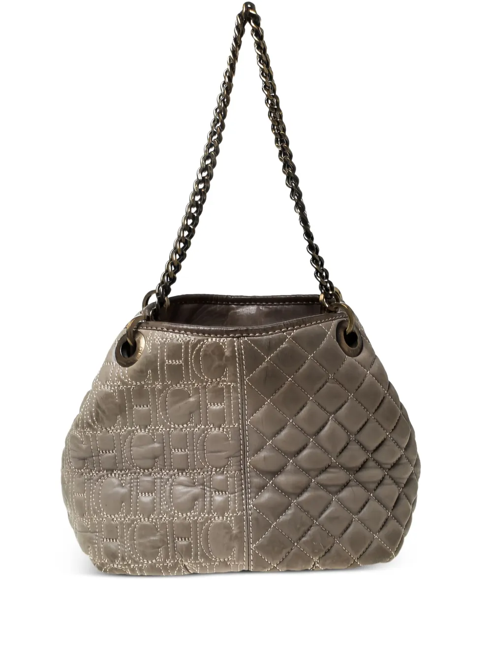 pre-owned monogram quilted leather shoulder bag