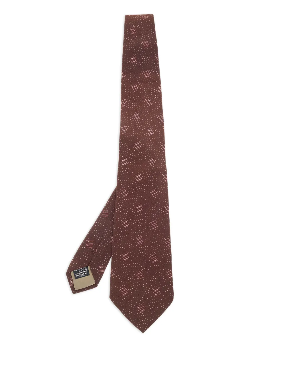 Giorgio Armani Pre-Owned 2024 silk patterned tie | Brown | Image 1