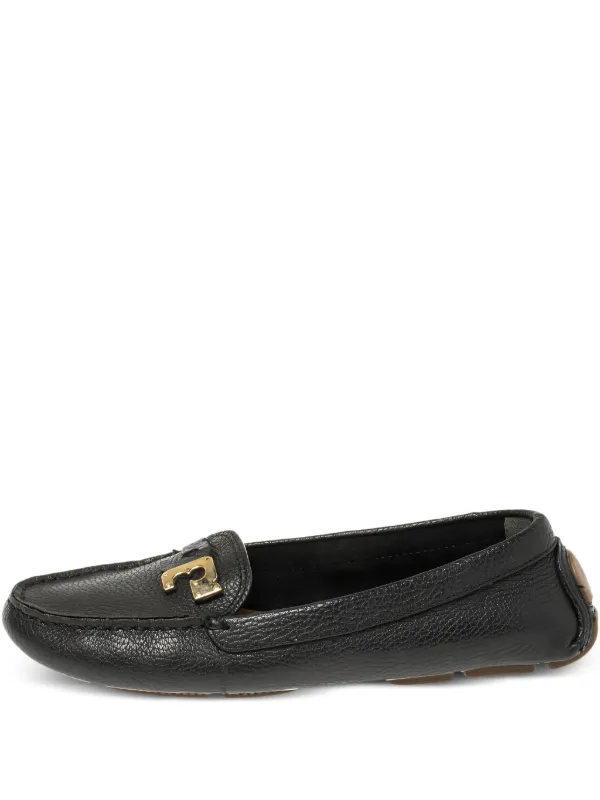 Tory Burch pre-owned Leather Loafers Black FARFETCH PH