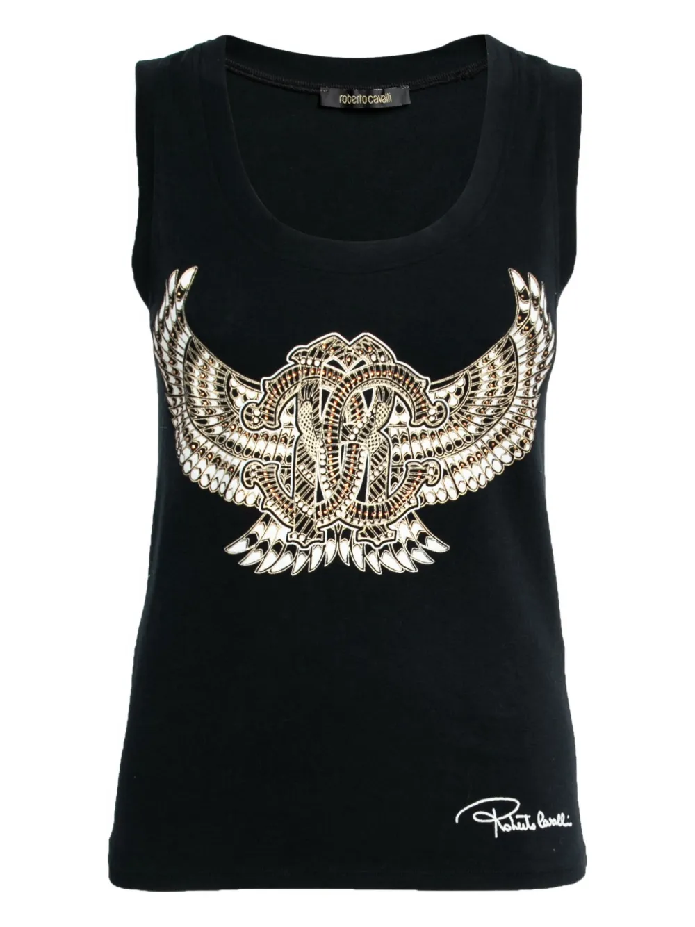 Roberto Cavalli Vintage Canotta con logo Pre-owned - Nero