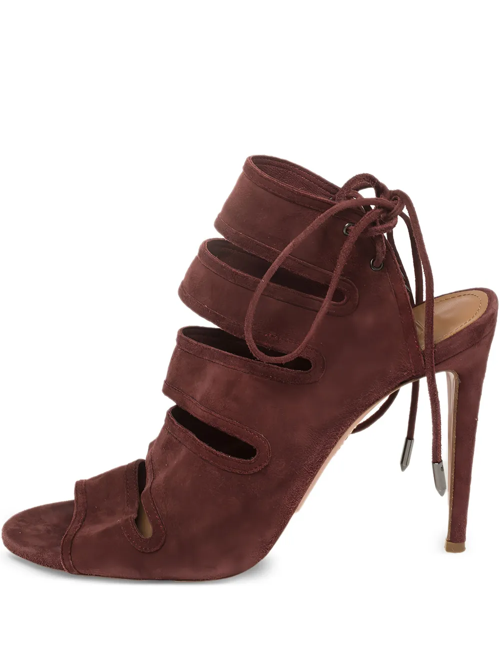 Aquazzura pre-owned 110mm Sloane open-toe sandals | Red | Image 1