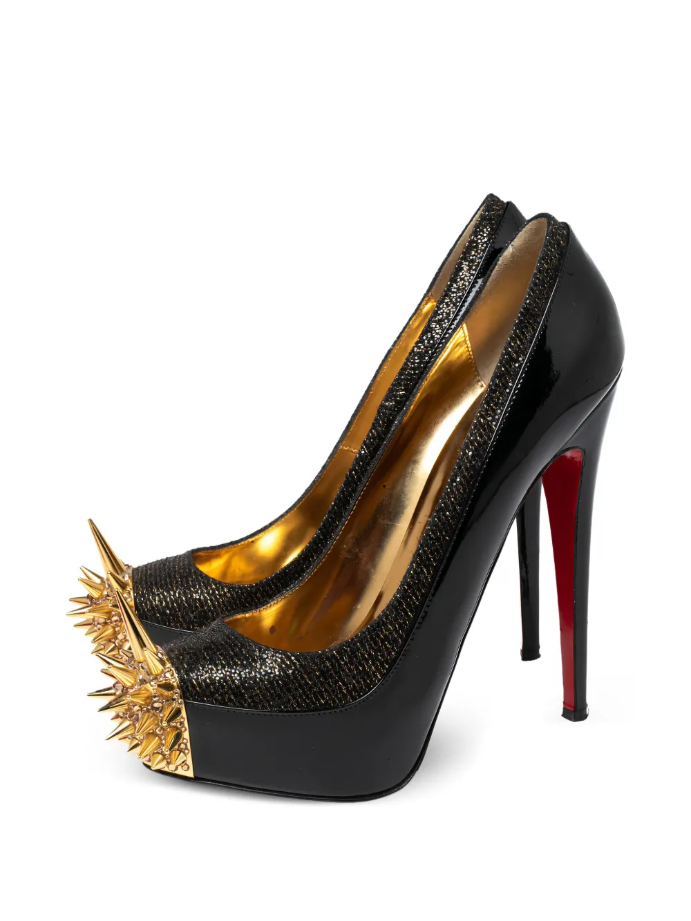 Christian Louboutin Pre-Owned 145 mm Asteroid Spike pumps - Zwart