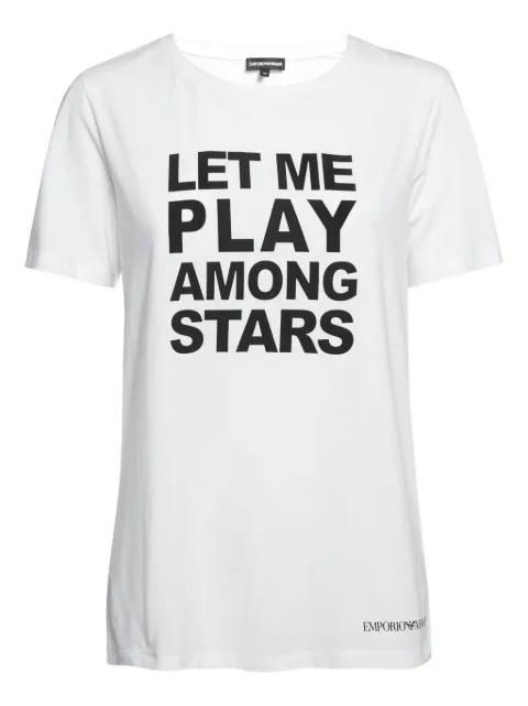 Emporio Armani Pre-Owned Let me Play Among Stars T-shirt