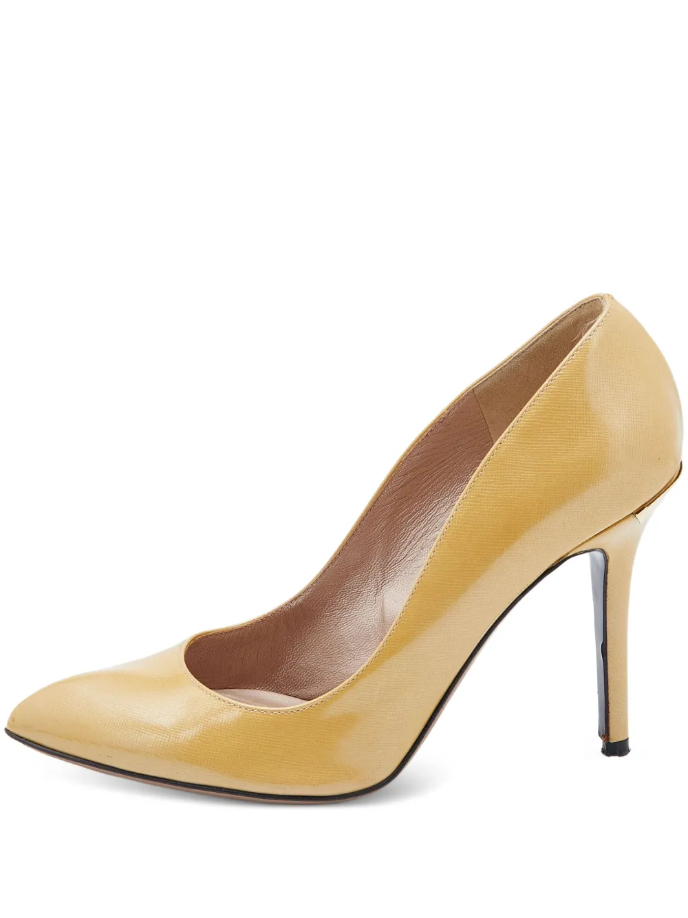 Pre-owned Versace 105mm Leather Pumps