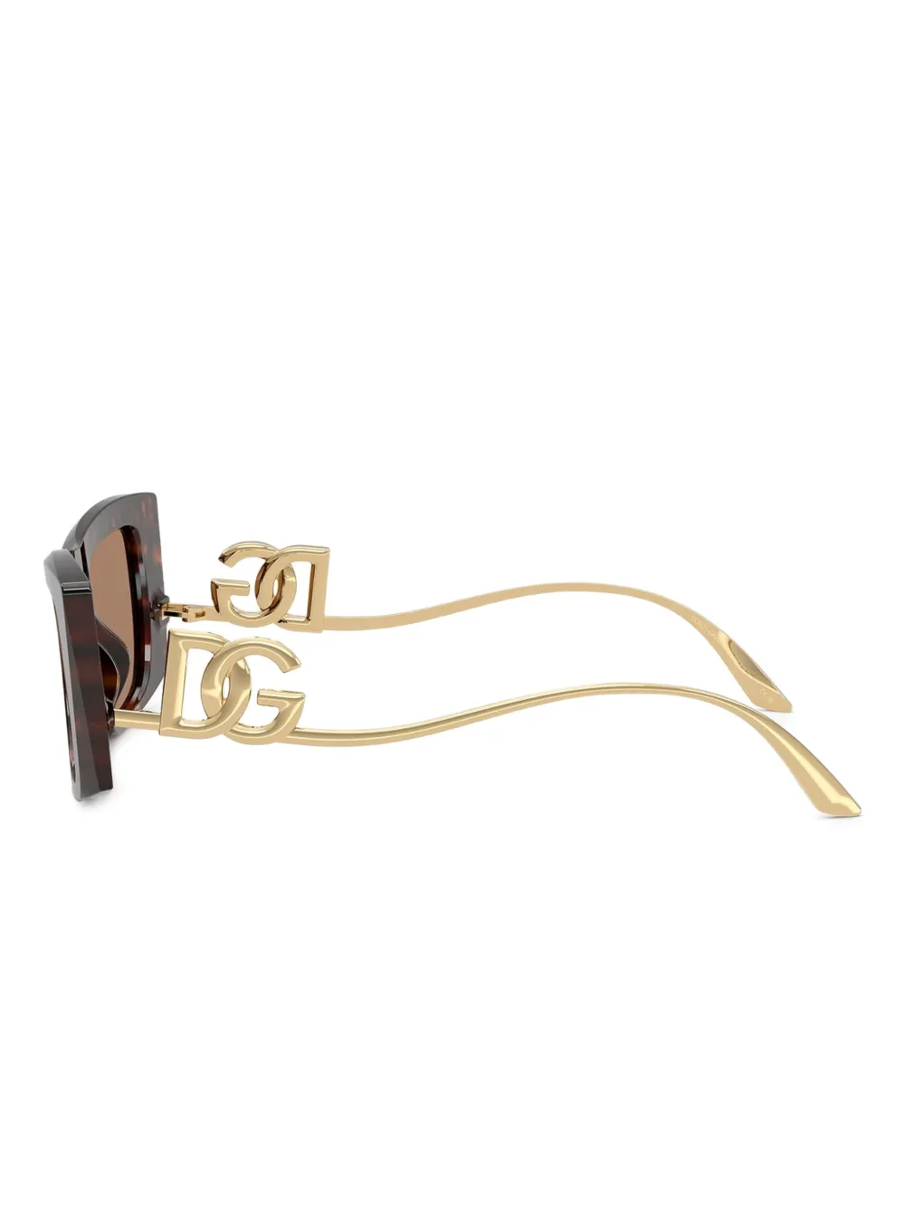 Dolce & Gabbana Tortoiseshell-pattern Sunglasses In Brown
