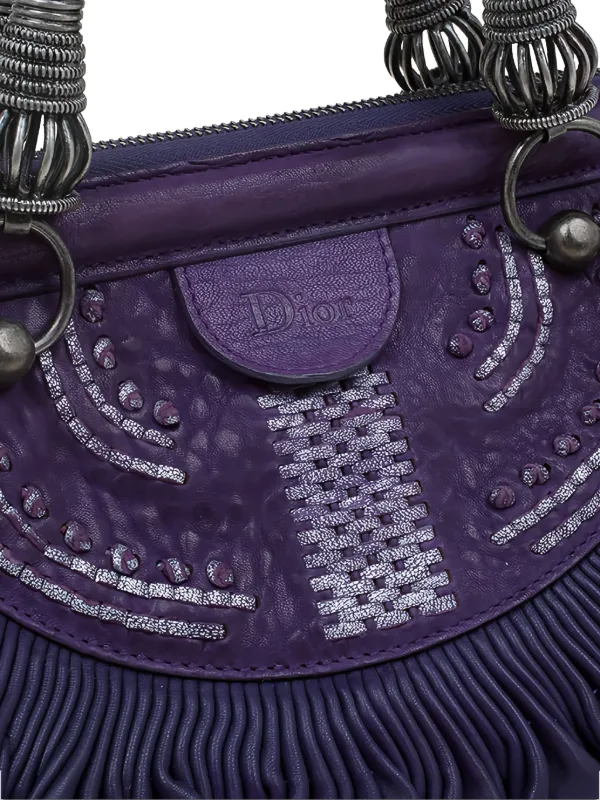 Christian Dior Pre-Owned 2008 プリーツ ハンドバッグ | パープル