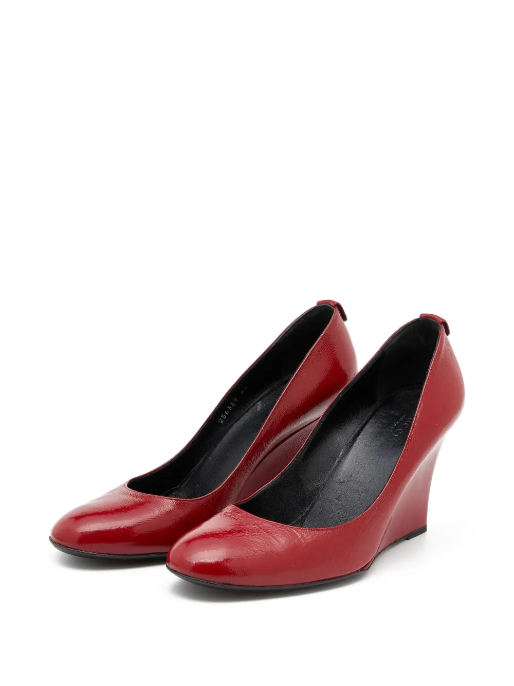 Gucci Pre-Owned 125 mm leren pumps met sleehak - Rood